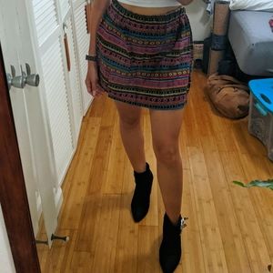 New Super Colorful Woven Statement Skirt